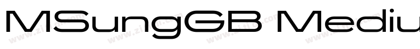 MSungGB Medium U字体转换